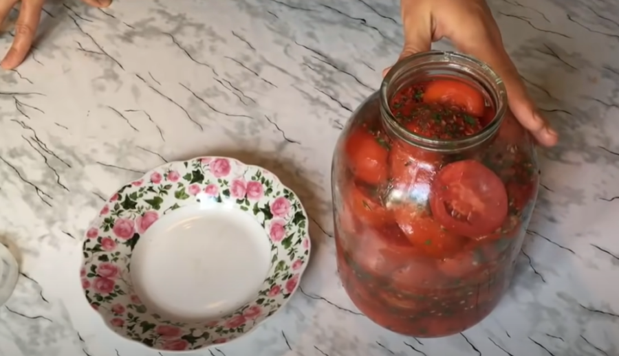 Рецепт помідорів за 5 хвилин по рецепту улюбленої свекрухи