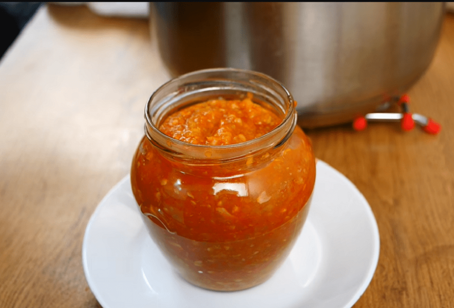 Кабачковая аджика на зиму с перцем и помидорами – острая и сочная
