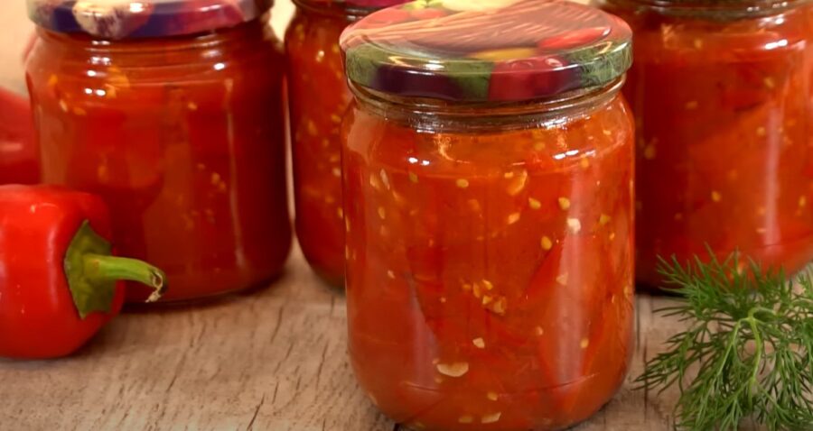 Лечо з солодкого перцю в томаті на зиму. Найвдаліший рецепт