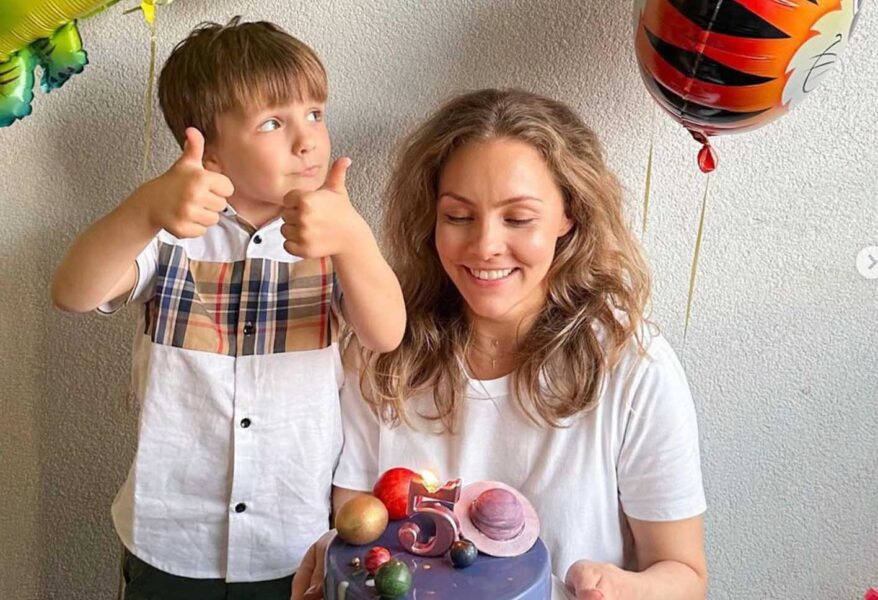 Олена Шоптенко з 5-річним сином Олексієм