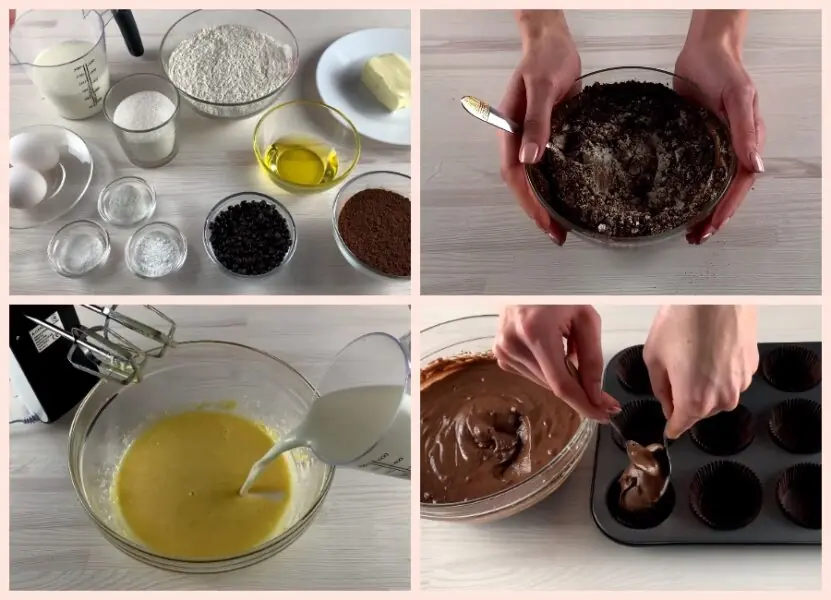 Шоколадні кекси на молоці, які з'їдаються за лічені хвилини