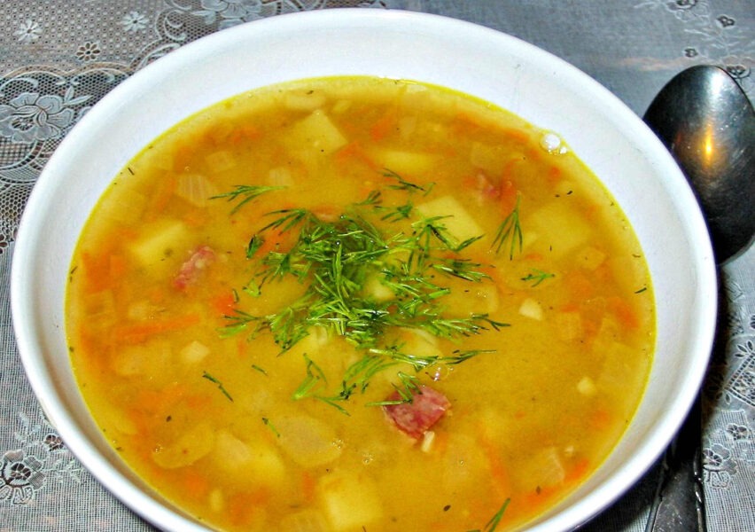 Рецепт смачного горохового супу