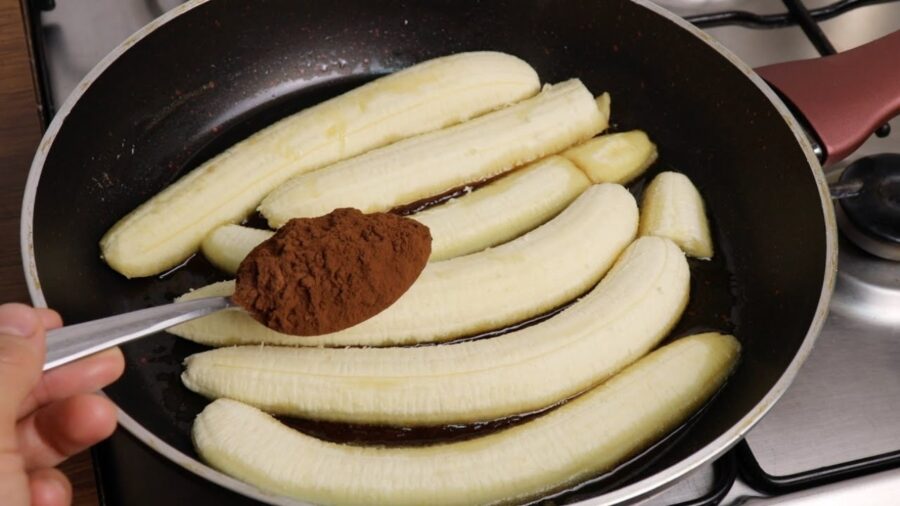 Покроковий рецепт десерту з бананів