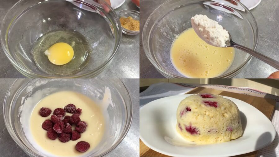 Як приготувати низькокалорійний кекс з ягодами в мікрохвильовці 