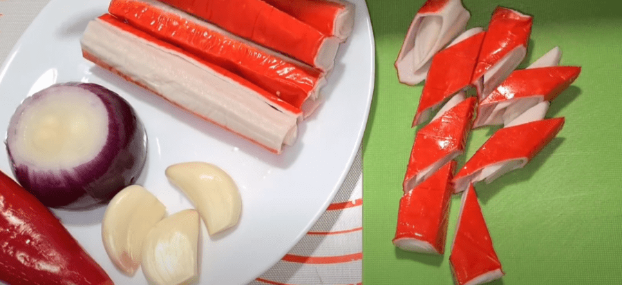 Рецепт маринованих крабових паличок