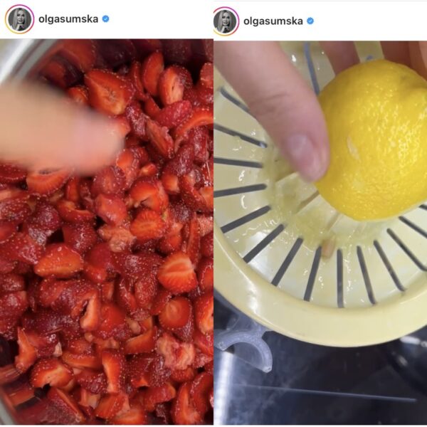Ольга Сумська показує, як готує улюблений джем з полуниці
