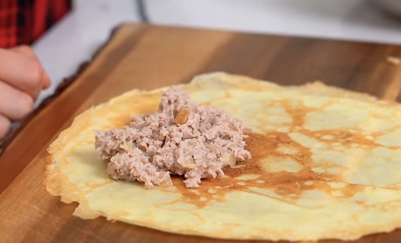 Рецепт поживної начинки для млинців