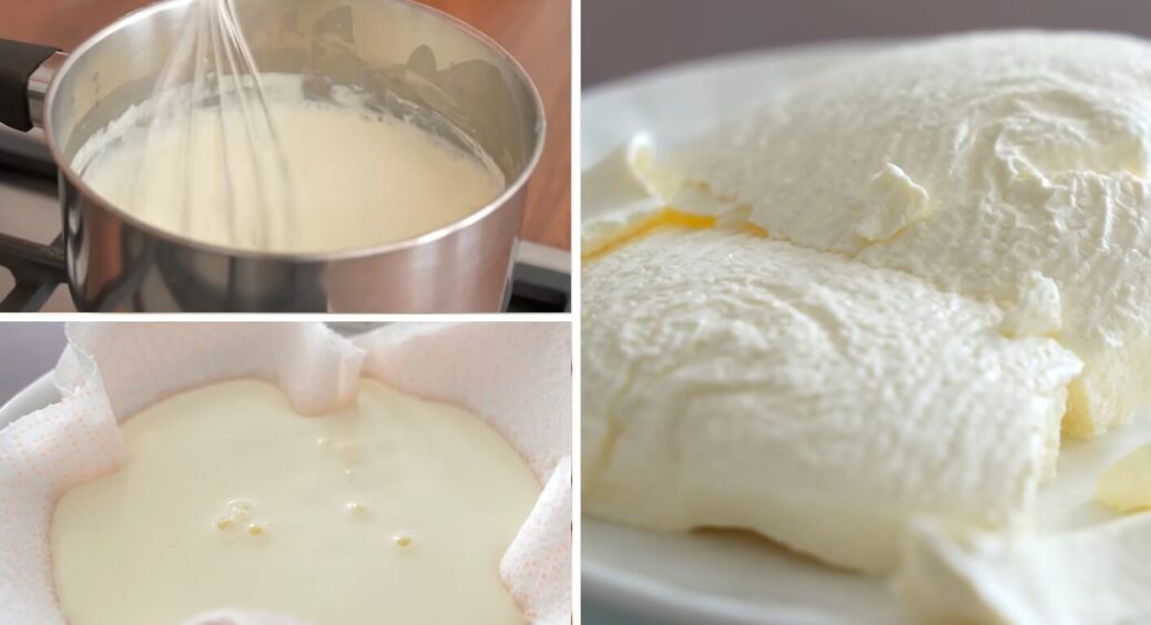 Змішую пів склянки молока зі сметаною, додаю 1 інгредієнт: цього ніжного вершкового сиру у магазині не купиш 