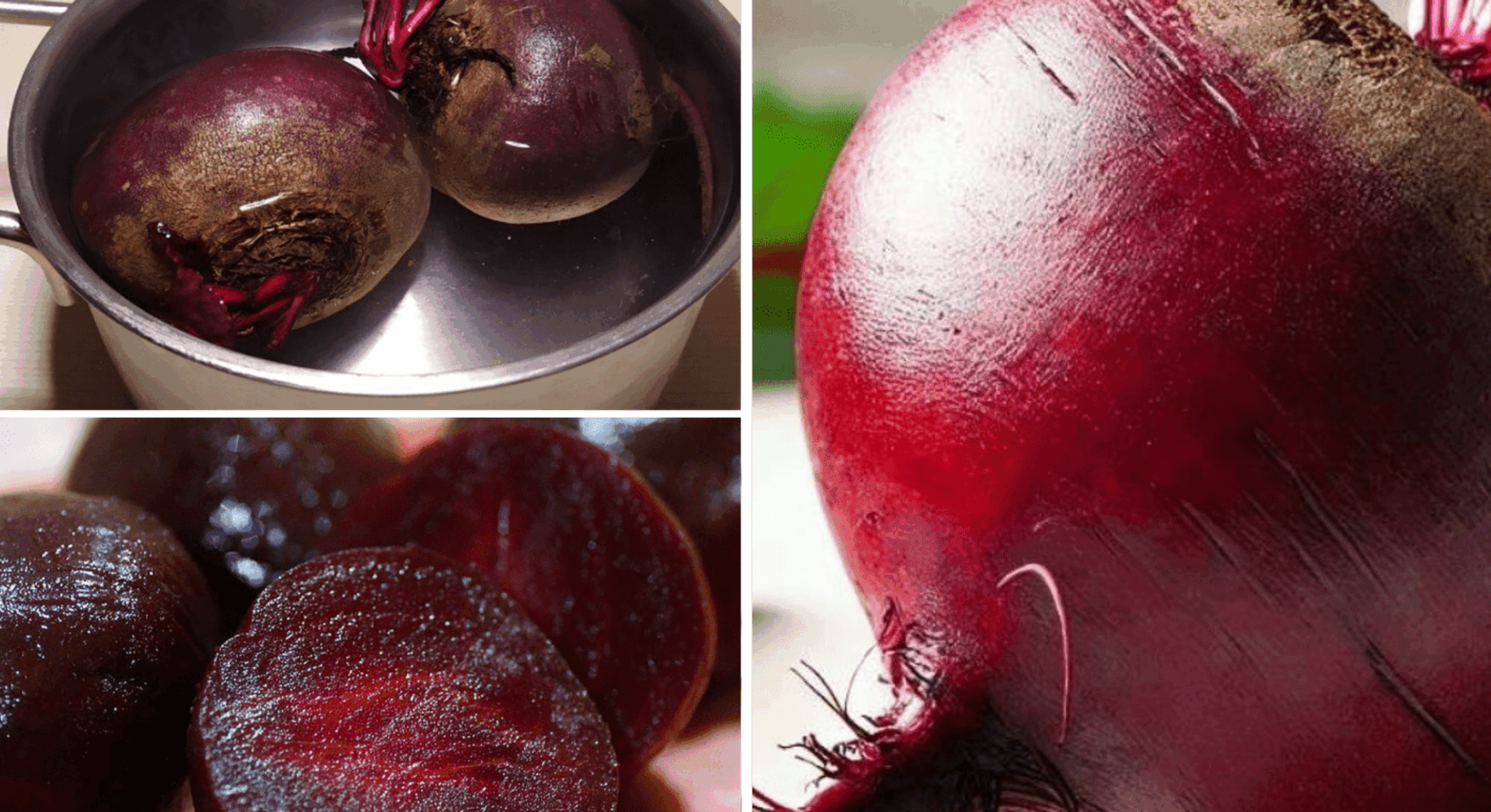 Перед варінням буряка додаю у каструльку 1 ложку оцту: колір залишається яскравим, а смак стає солодшим 