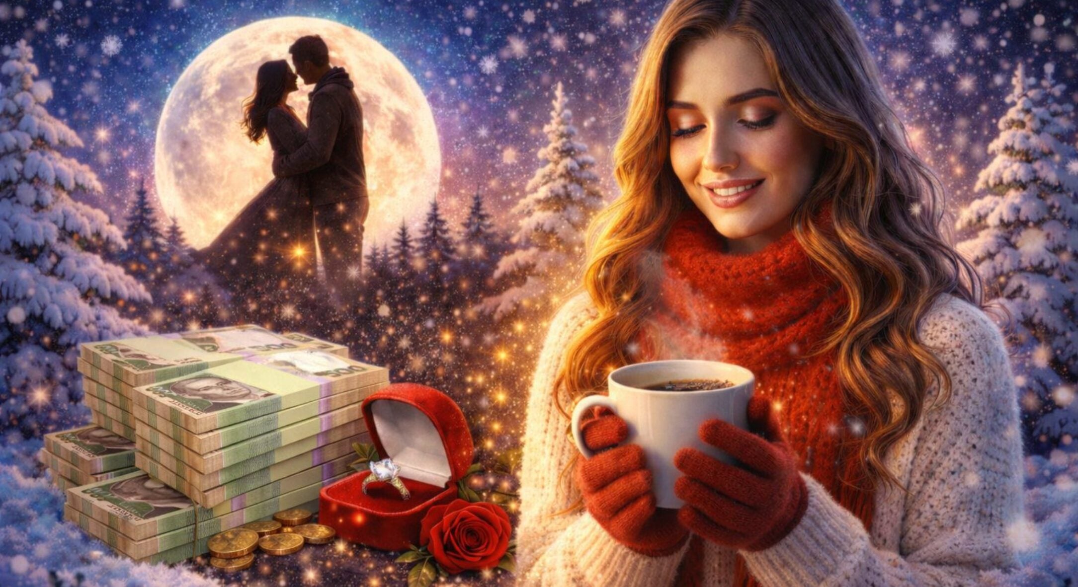Зробіть це рівно о 19:00! Як притягнути гроші й кохання на 2026 рік: 23 грудня – найсильніший день цієї зими 