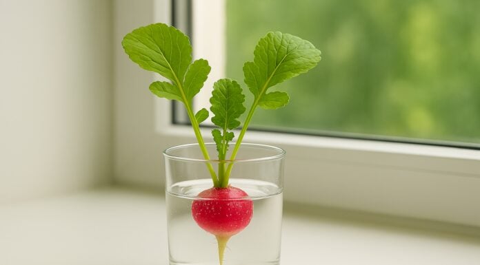 Як виростити редиску у склянці на підвіконні