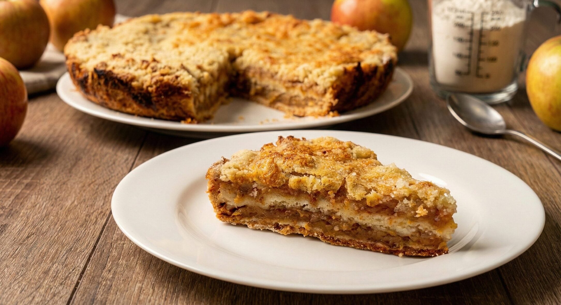 Неймовірний яблучний пиріг без замішування тіста: відміряю 3 склянки продуктів + яблука – і отримую смакоту 