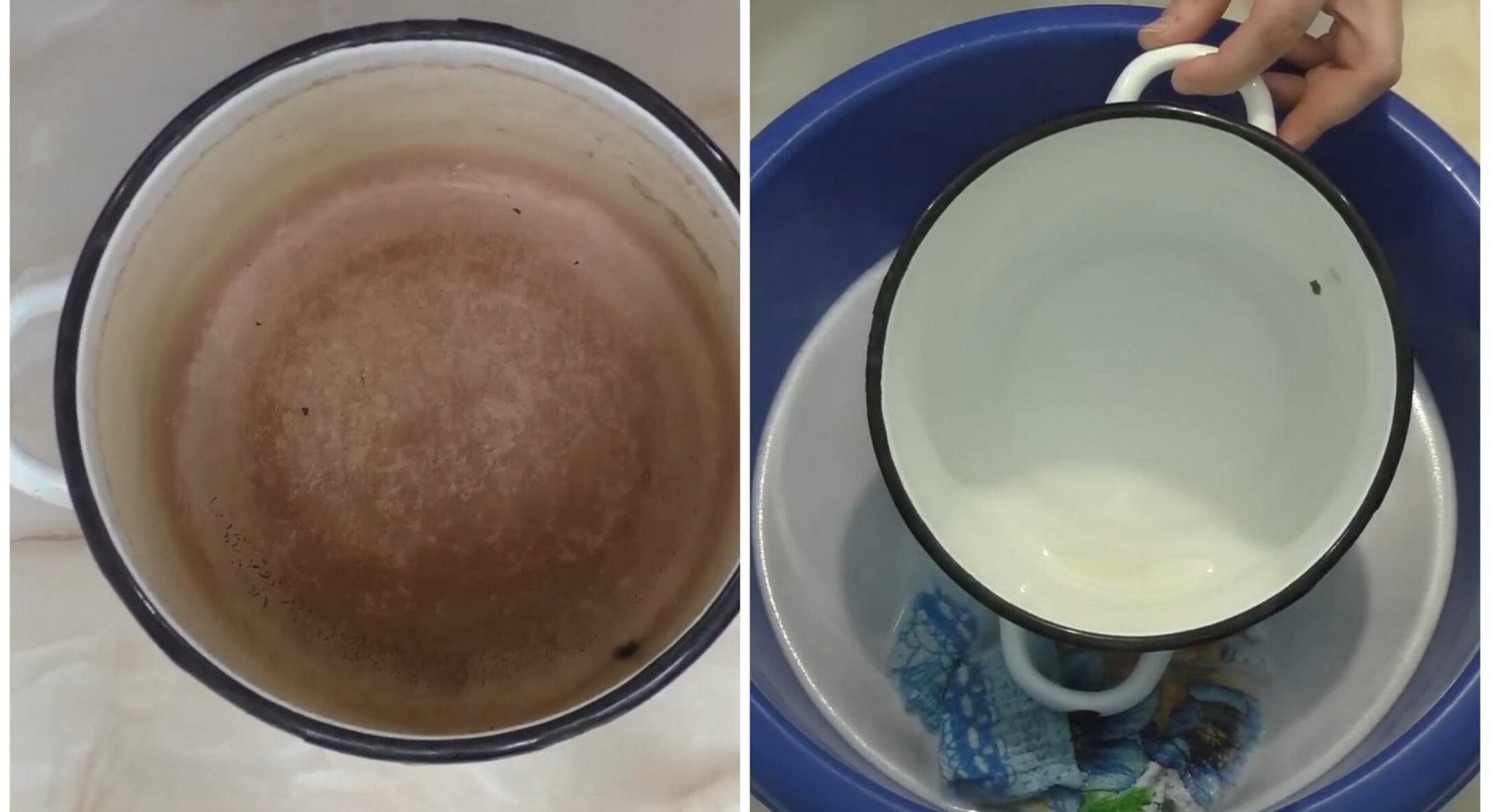 Сільський метод “3 склянки” спрацював – емальована каструля знов біла: стала чистою, як у 80-х після покупки 