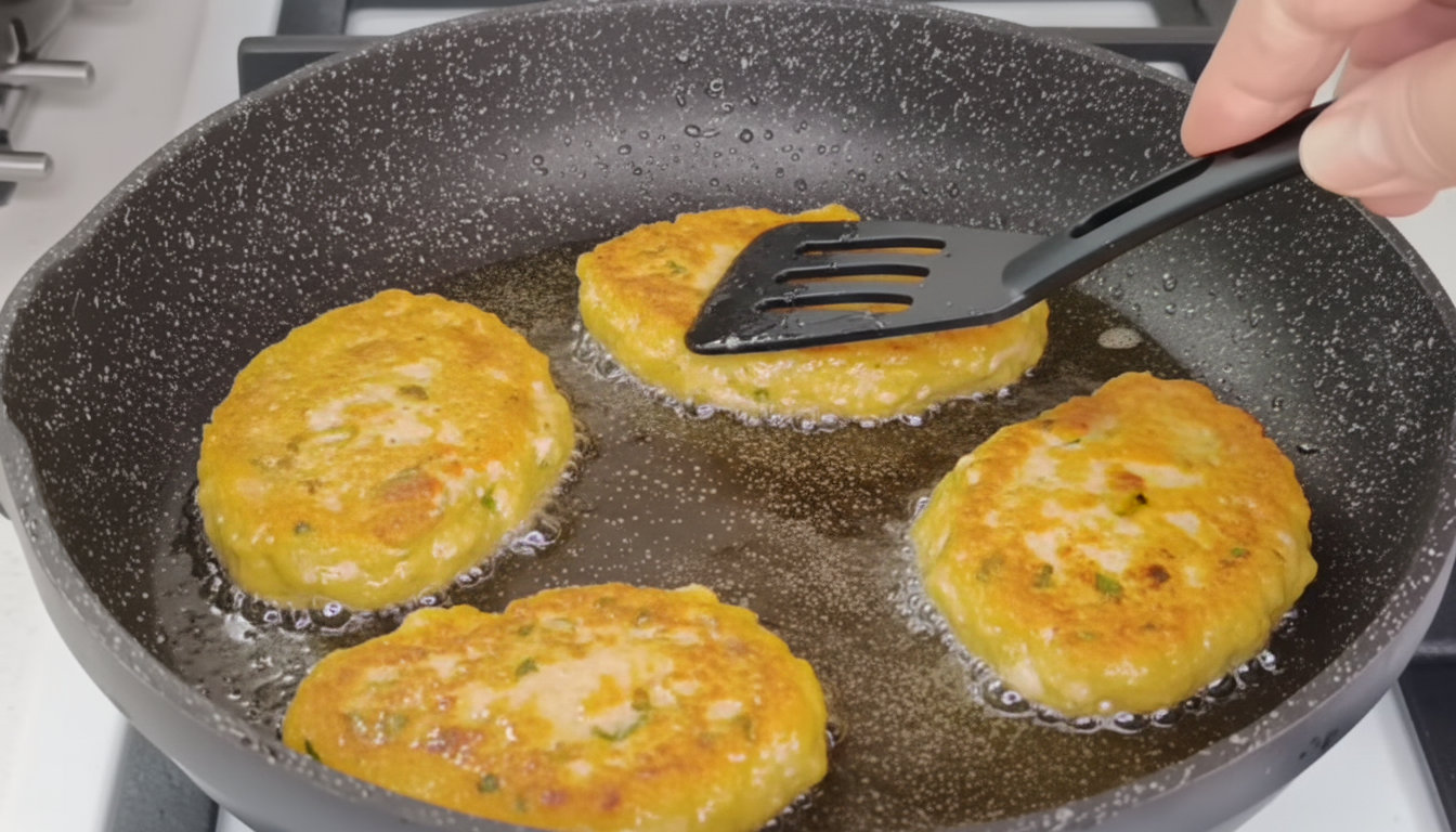 Соковиті котлети з курячими стегнами на картоплею