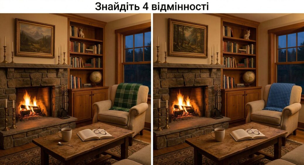 Тільки “особливо кмітливий” помітить різницю: знайдіть 4 відмінності між цими двома однаковими фото 