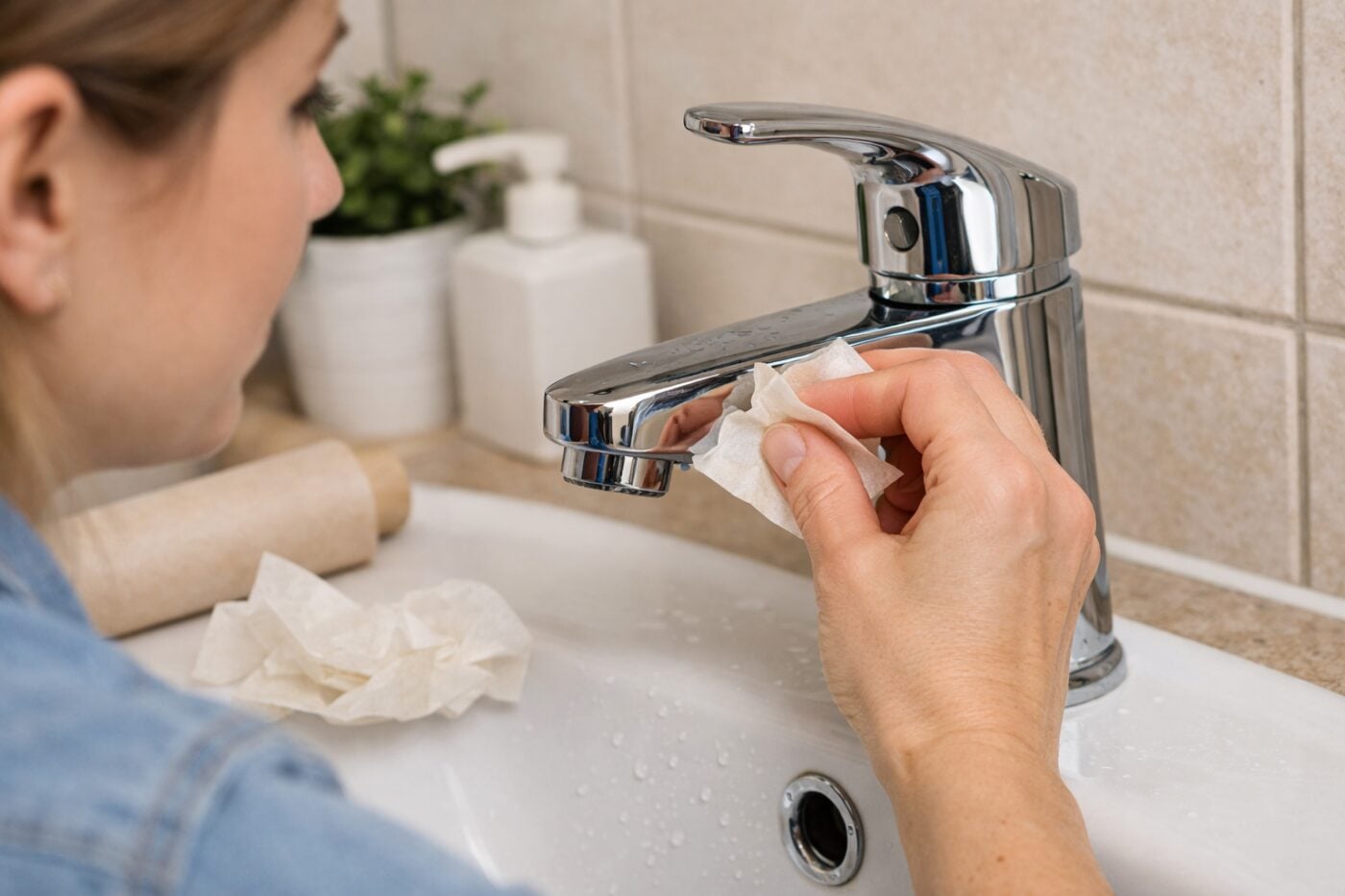 Як натерти крани до блиску за допомогою пергаменту. Фото: Одна хвилина